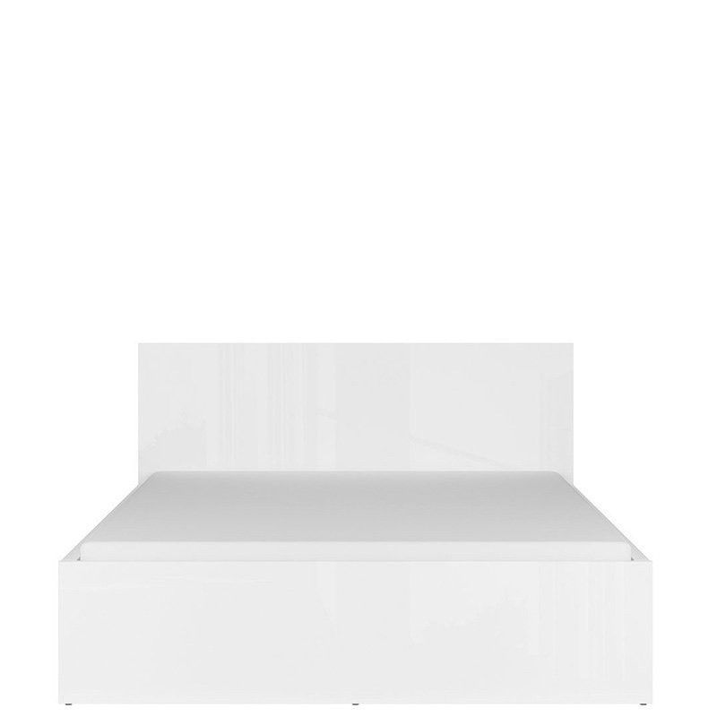 Кровать с подъемным механизмом LOZ/160/B TETRIX BRW белый глянец S442-LOZ/160/B-BIP фото мебель