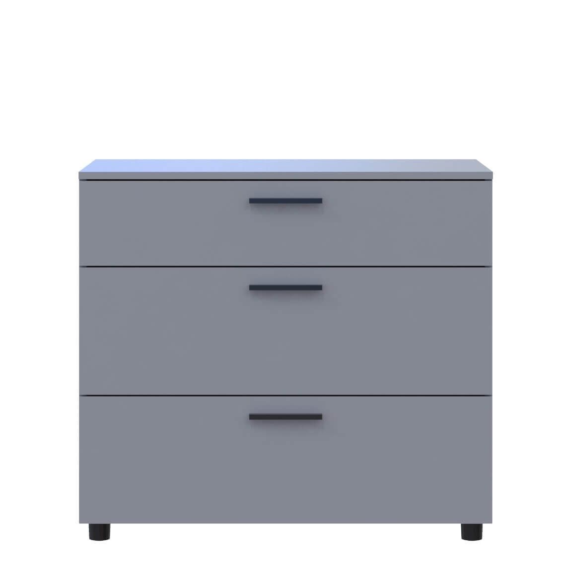 Комод Торн Doros (Дорос) 3Ш 90х51,6х80 см серый 41510159 фото мебель