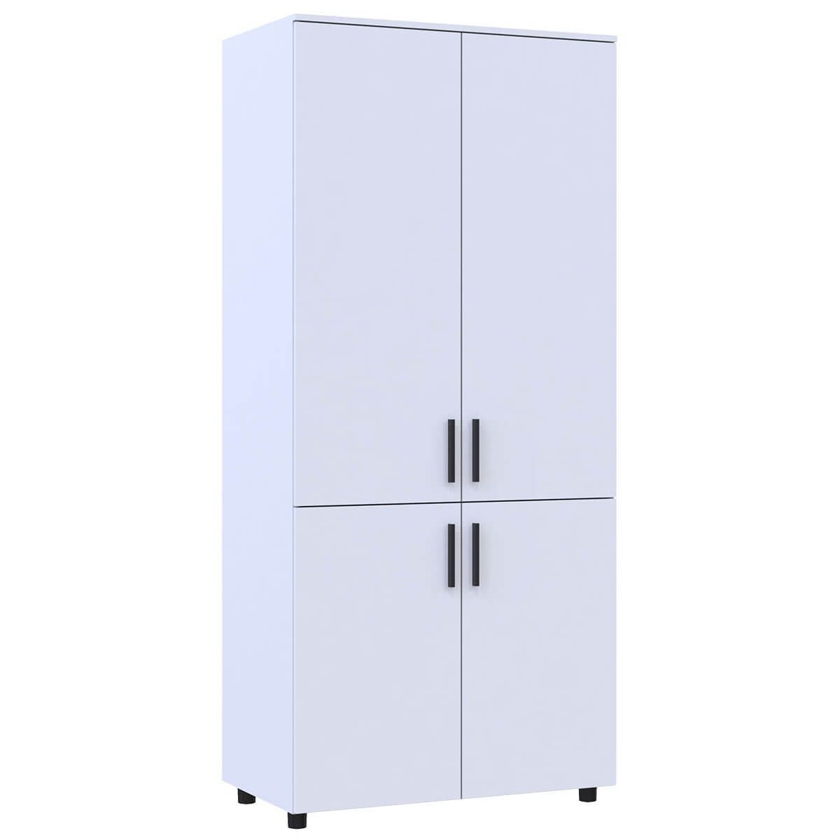 Шафа розпашна Торн Doros (Дорос) 2 ДСП (полиці) 90х51,6х200 см білий 44900436 фото меблі