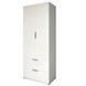 Шкаф распашный двухдверный LION Краш с 2 ящиками 80x200x52 см 30826 фото 2