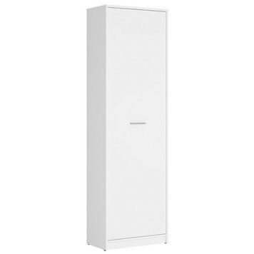 Пенал REG1D NEPO PLUS BRW білий S435-REG1D-BI фото меблі