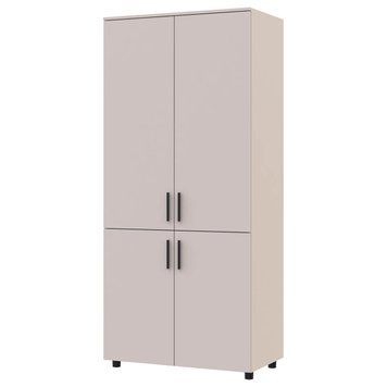 Шафа розпашна Торн Doros (Дорос) 2 ДСП (полиці) 90х51,6х200 см кашемір 44900448 фото меблі