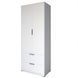 Шкаф распашный двухдверный LION Краш с 2 ящиками 80x200x52 см 30829 фото 2