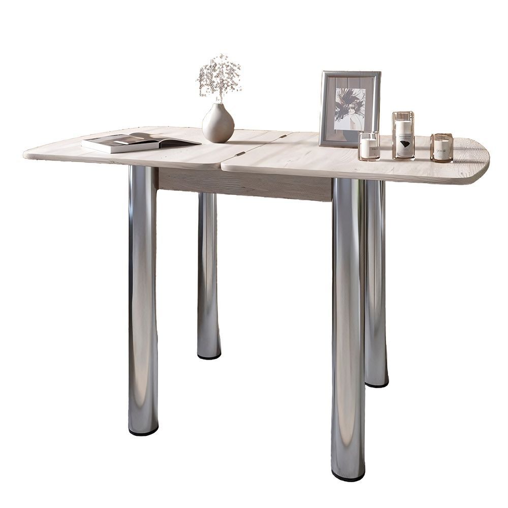 Стол обеденный раскладной LION Нота Мини 60x70/70x120 самоа дымчатый 17630 фото мебель