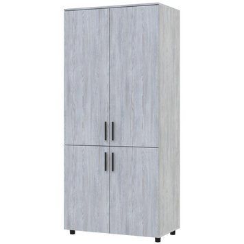 Шафа розпашна Торн Doros (Дорос) 2 ДСП (полиці) 90х51,6х200 см сосна натті 44900432 фото меблі