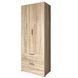 Шкаф распашный двухдверный LION Краш с 2 ящиками 80x200x52 см 30832 фото 2