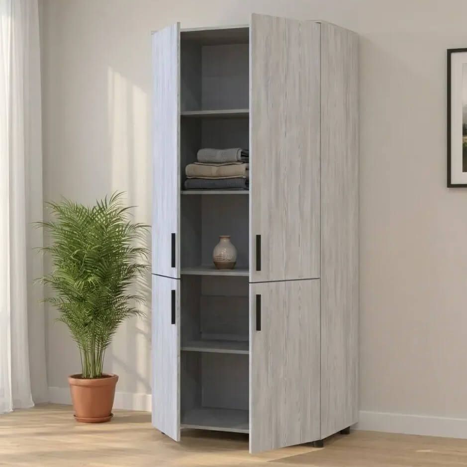 Шафа розпашна Торн Doros (Дорос) 2 ДСП (полиці) 90х51,6х200 см сосна натті 44900432 фото меблі