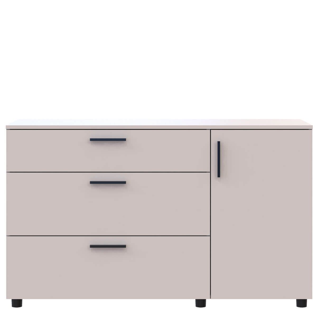 Комод Торн Doros (Дорос) 3Ш/1Д 135х51,6х80 см кашемір 41510187 фото меблі