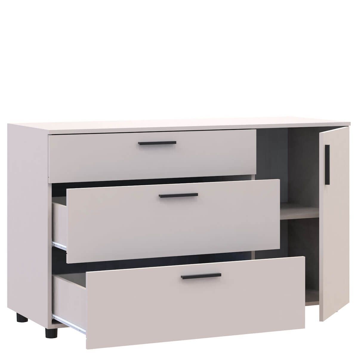 Комод Торн Doros (Дорос) 3Ш/1Д 135х51,6х80 см кашемір 41510187 фото меблі
