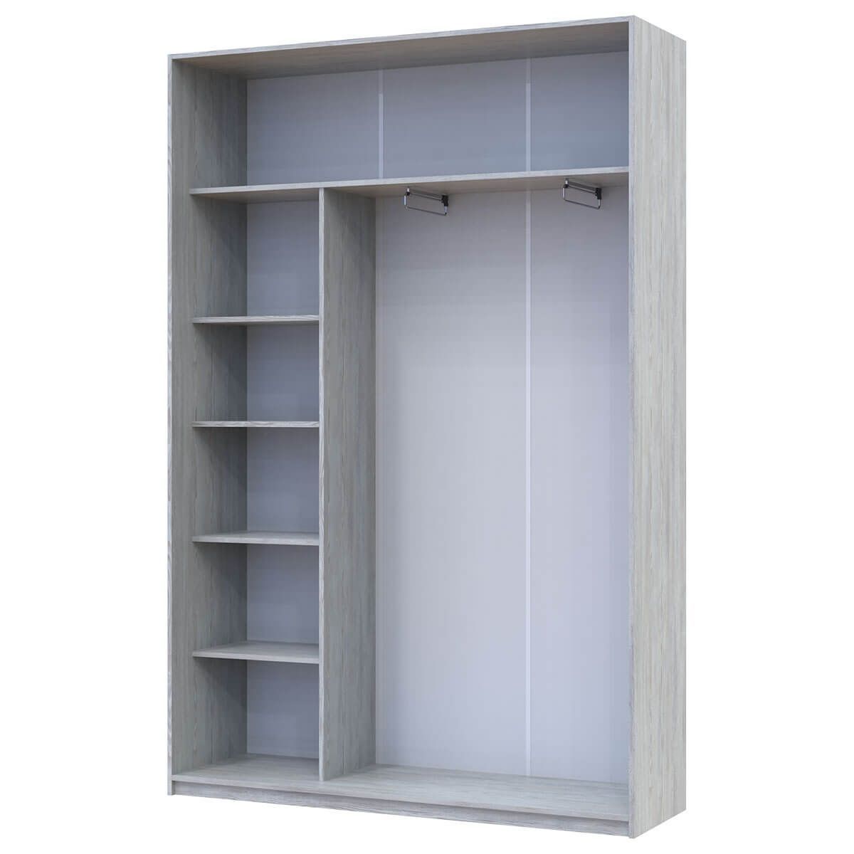 На фото наповнення шафи-купе Сіті Лайт Doros (Дорос) 2 ДСП 150х45х225 см сосна натті