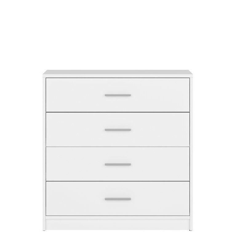 Комод KOM4S NEPO PLUS BRW білий S435-KOM4S-BI фото меблі