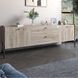 Тумба под телевизор с ящиками LION Wood с черными металлическими ножками 180х50х40 см дуб сонома 18164 фото мебель