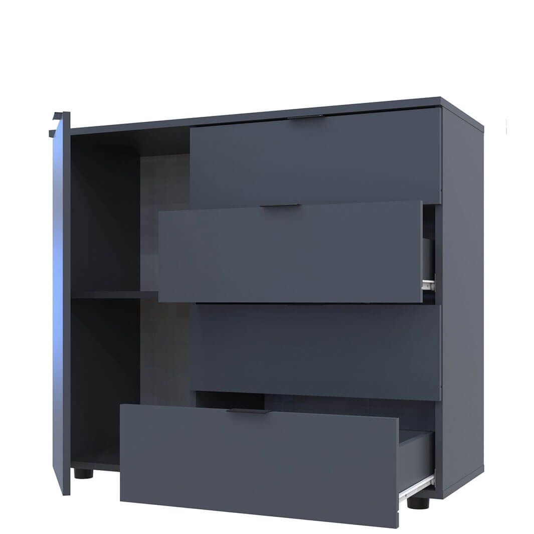 Комод GC1 Doros (Дорос) 100х40х82 см графіт 41510069 фото меблі