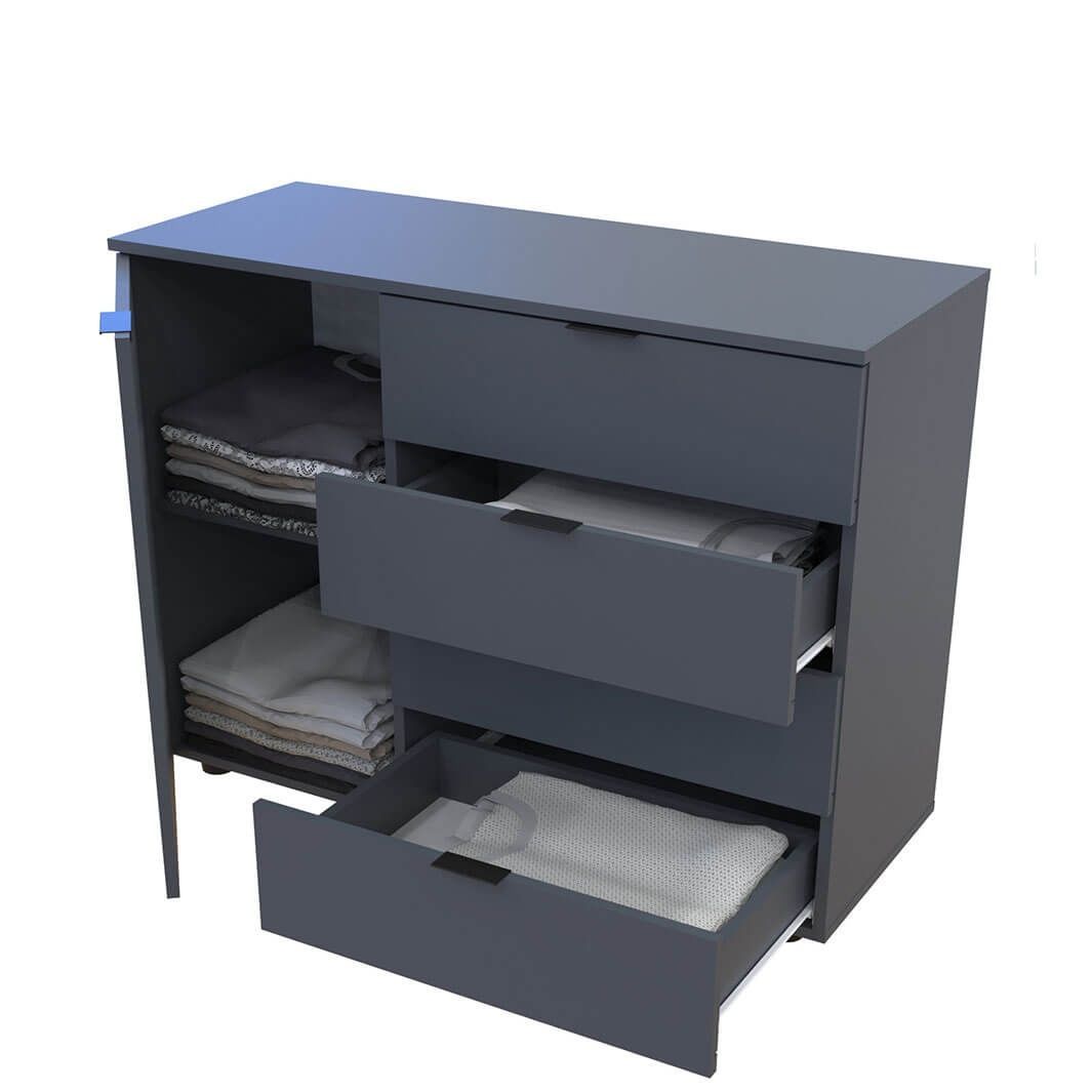 Комод GC1 Doros (Дорос) 100х40х82 см графіт 41510069 фото меблі