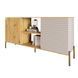 Комод открытый на золотых металлических ножках LION Грей 154x38x76,5 см 18530 фото 2