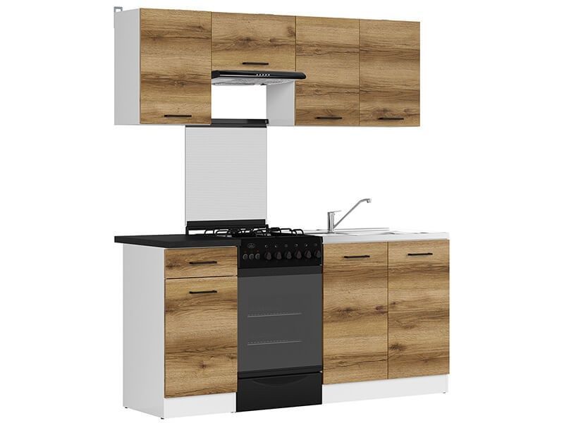 Кухня 170 ZBL JUNONA LINE BRW білий / дуб делано світлий K24-JUNONA_MODUL_WER_2/170_ZBL-BI/DDJ/LMC фото меблі