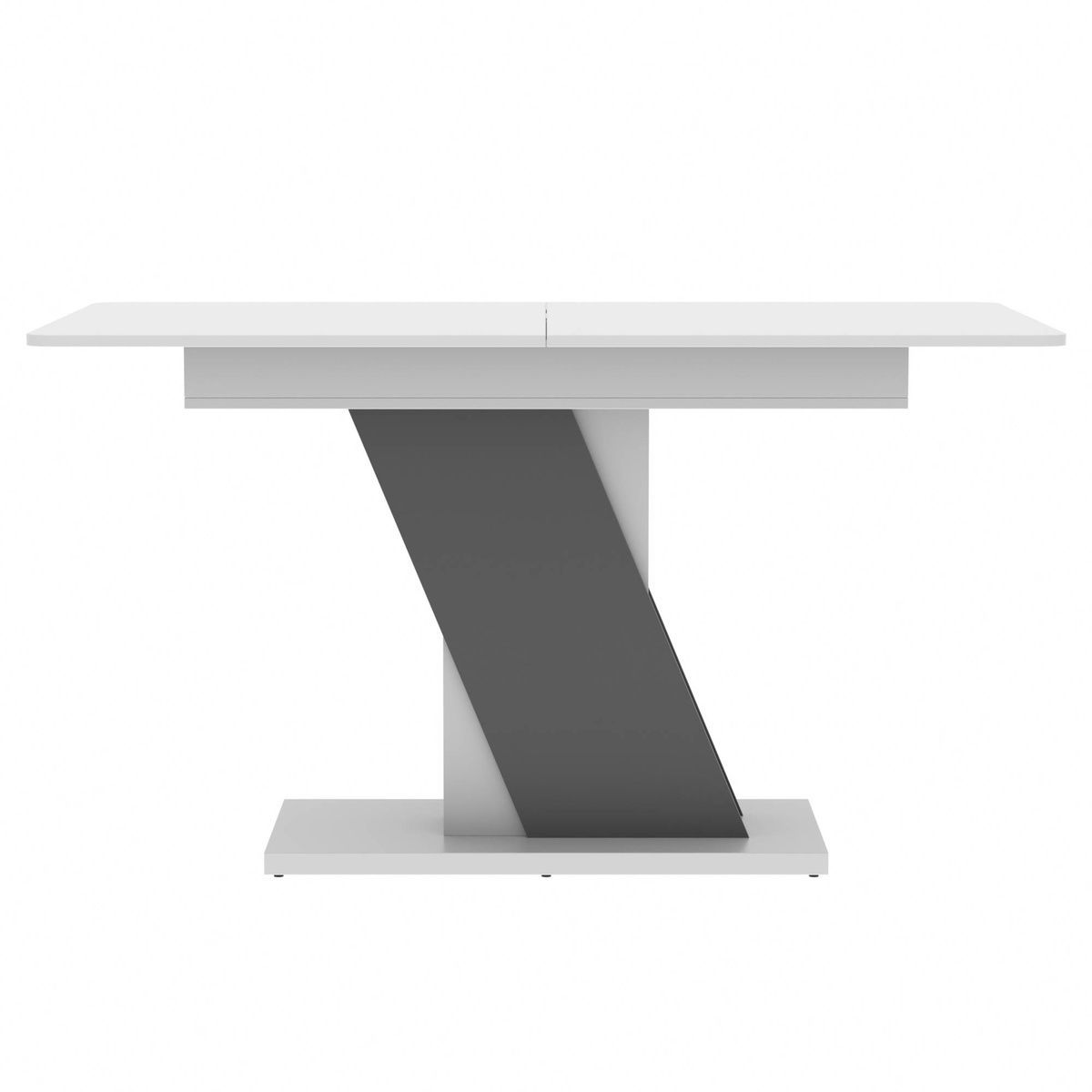 Стіл розсувний Неман ТЕЧ білий / графіт 442303 фото меблі