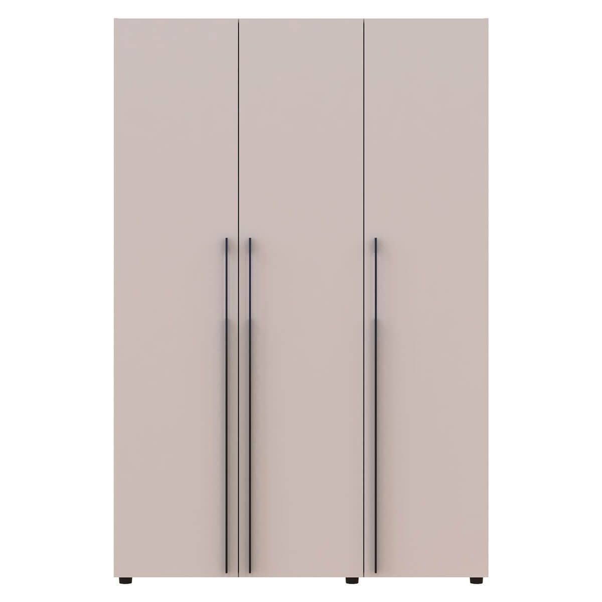 Шафа для одягу з шухлядками Каспер Doros (Дорос) 3 ДСП 135х48х204 см кашемір 42005561 фото меблі