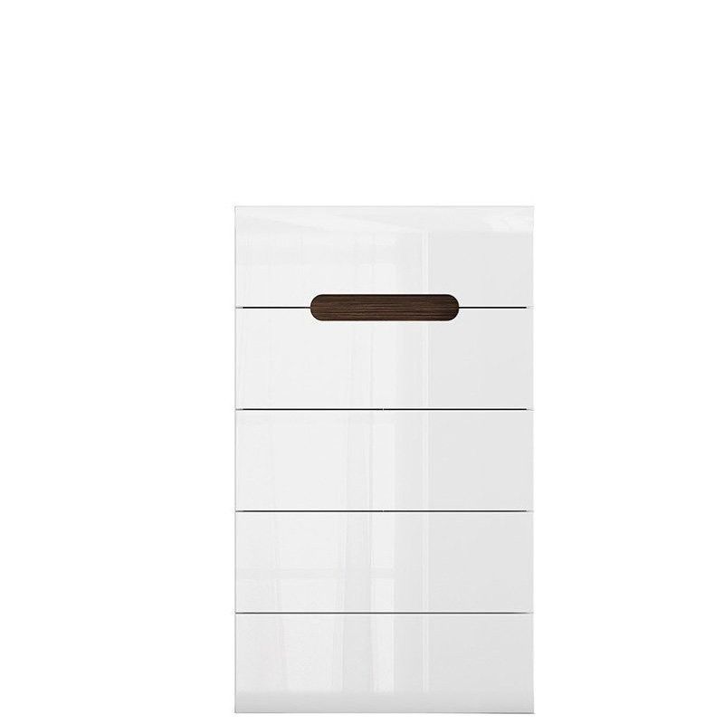 Комод KOM5S/10/6 AZTECA TRIO BRW білий / білий глянець S504-KOM5S/10/6-BI/BIP фото меблі