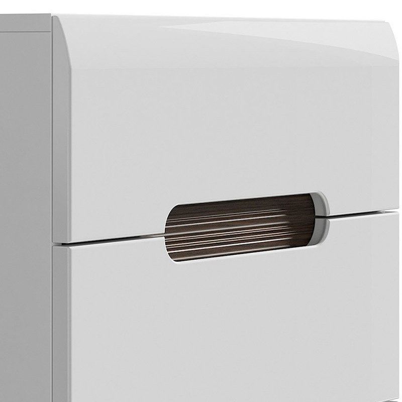 Комод KOM5S/10/6 AZTECA TRIO BRW білий / білий глянець S504-KOM5S/10/6-BI/BIP фото меблі