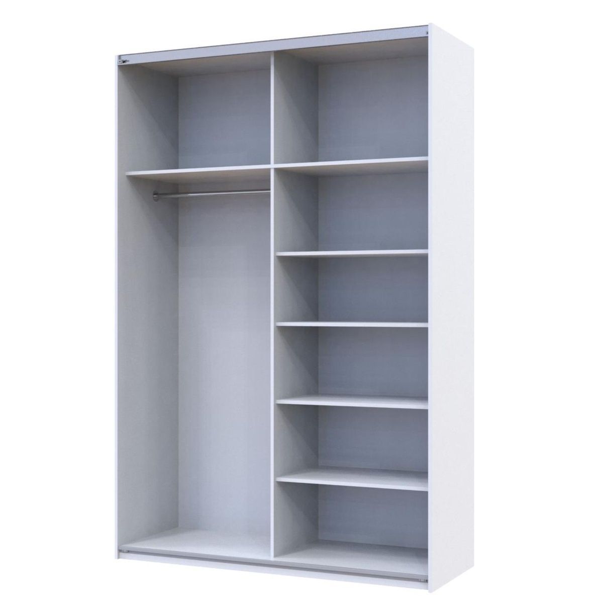 Шафа-купе G-Кайзер Doros (Дорос) 2 ДСП 160х60х240 білий 42002104 фото меблі