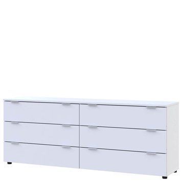 Комод Рон 9 Doros (Дорос) 6 ящиков 160х38х62 см белый 41516175 фото мебель