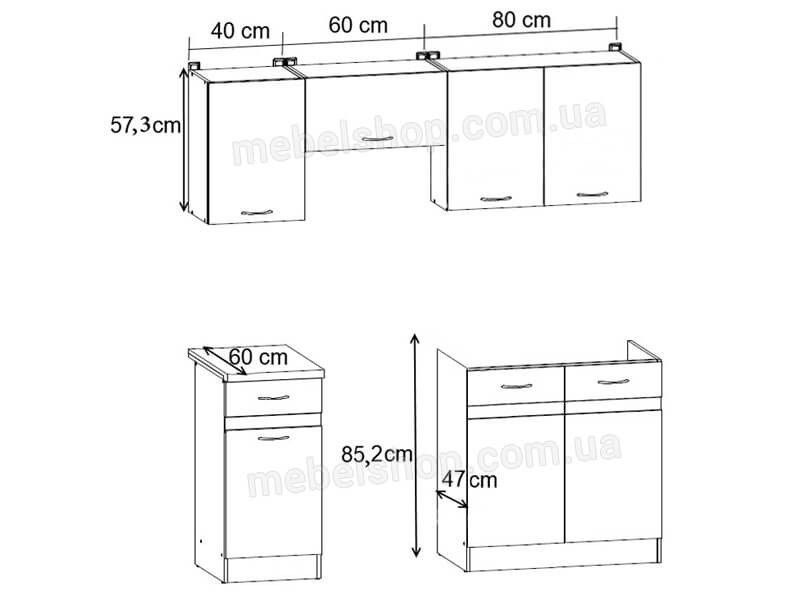 Кухня 180 ZBL JUNONA LINE BRW венге / дуб сонома K24-JUNONA_MODUL_WER_2/180_ZBL-WE/DSO/DSO фото мебель