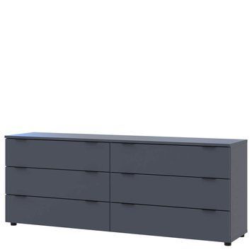 Комод Рон 9 Doros (Дорос) 6 шухляд 160х38х62 см графіт 41516176 фото меблі