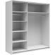 Шафа-купе із дзеркалом SZF/183/M TETRIX BRW S442-SZF/183/M-BIP фото 2