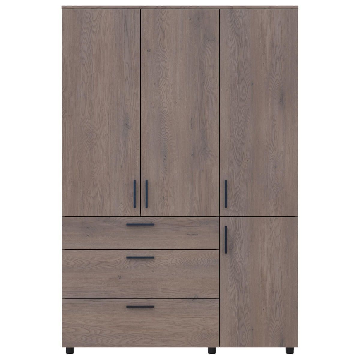 Шкаф для одежды Торн Doros (Дорос) 3 ДСП/3Ш (штанга) 135х51,6х200 см кремона канноло 44900477 фото мебель