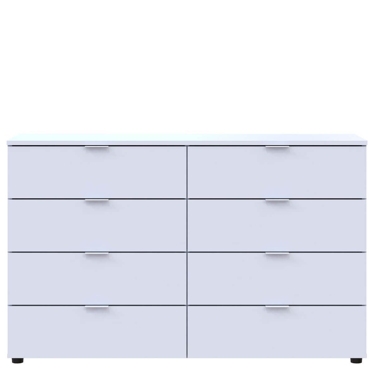 Комод Рон 8 Doros (Дорос) 8 ящиков 130х38х81 см белый 41516172 фото мебель