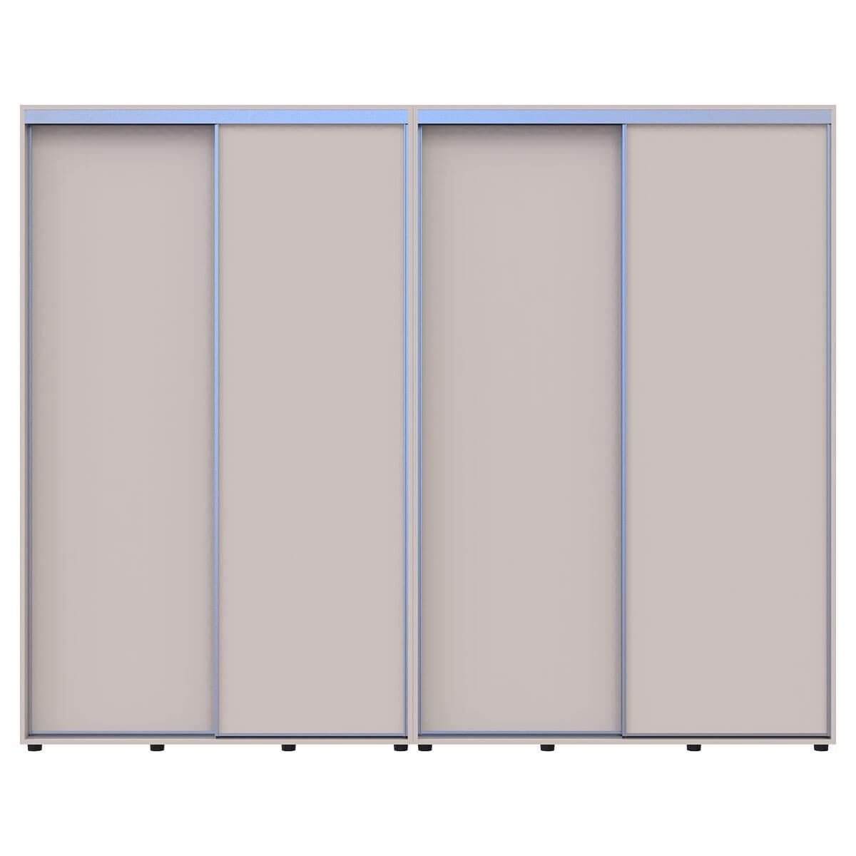 Шкаф-купе Сигма Слим Doros (Дорос) 2+2 ДСП 270х60х214,4 см кашемир 42005601 фото мебель