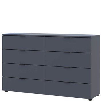 Комод Рон 8 Doros (Дорос) 8 шухляд 130х38х81 см графіт 41516173 фото меблі