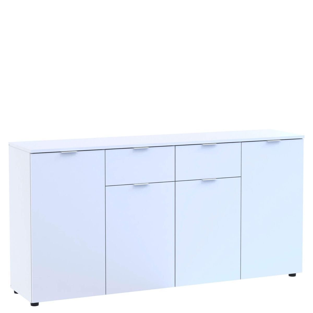 Комод Рон 7 Doros (Дорос) 4 двері 2 шухляди 160х38х81 см білий 44900222 фото меблі