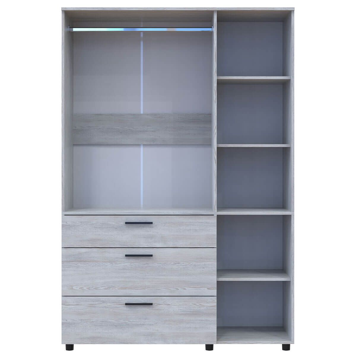 Шкаф для одежды Торн Doros (Дорос) 3 ДСП/3Ш (штанга) 135х51,6х200 см сосна натти 44900481 фото мебель