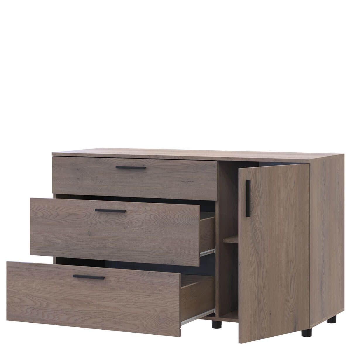 Комод Торн Doros (Дорос) 3Ш/1Д 135х51,6х80 см кремона канноло 41510177 фото мебель