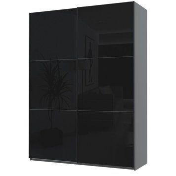 Шкаф-купе G-Кайзер Doros (Дорос) 2 Стекло 180х60х240 графит / черный 42005016 фото мебель