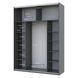 Шкаф-купе G-Кайзер Doros (Дорос) 2 Стекло 180х60х240 42005016 фото 3
