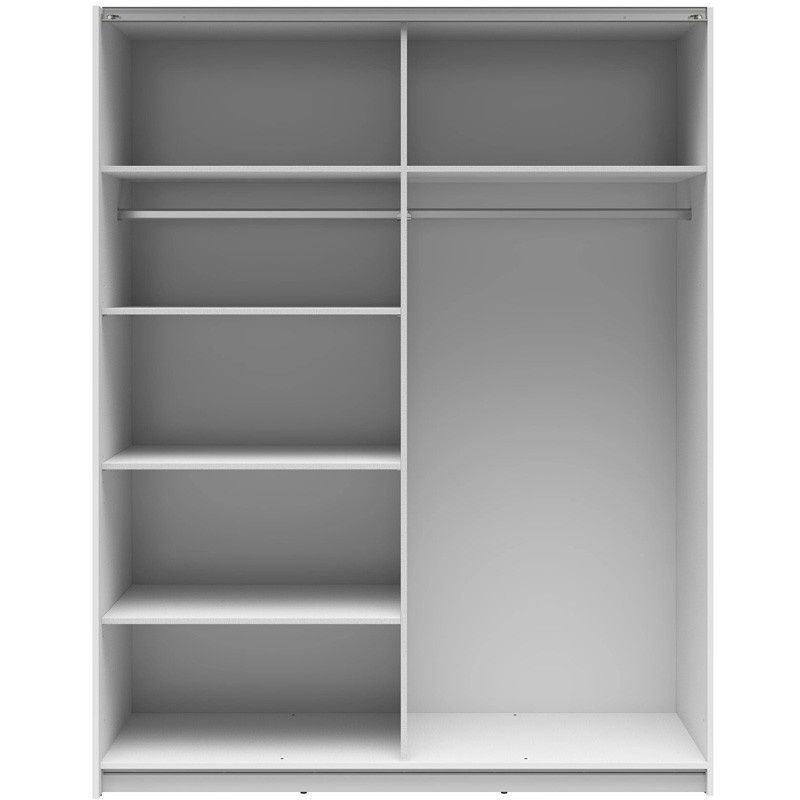 Шафа-купе SZF/153 TETRIX BRW білий глянець S442-SZF/153-BIP фото меблі