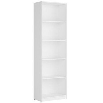 Стеллаж REG/60 NEPO PLUS BRW белый S435-REG/60-BI фото мебель
