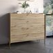 Комод із 4 шухлядами LION Wood на золотих металевих ніжках 100х90х45 см дуб аппалачі 17891 фото меблі