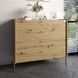 Комод із 4 шухлядами LION Wood на золотих металевих ніжках 100х90х45 см дуб артизан 17892 фото меблі