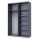 Шафа-купе G-Кайзер Doros (Дорос) 1 ДСП / 1 Дзеркало 160х60х240 42005072 фото 3