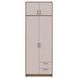На фото вигляд спереду шафи з антресоллю Ронді Doros (Дорос) 2 ДСП дуб артизан / кашемір