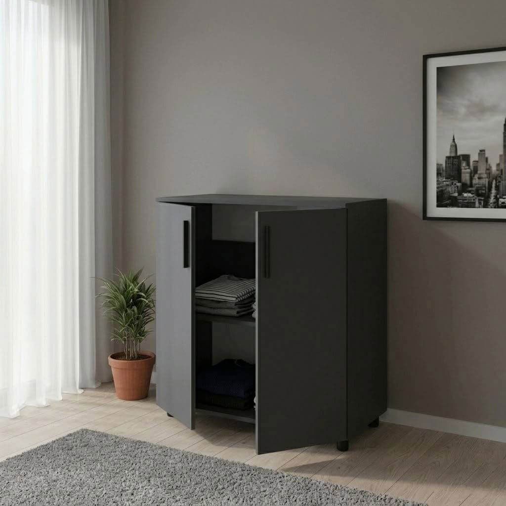Тумба Торн Doros (Дорос) 2 ДСП 90х51,6х80 см антрацит 41510149 фото мебель