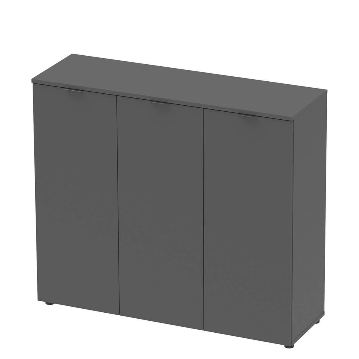 Комод Рон 6 Doros (Дорос) 3 двері 120х38х100 см графіт 41516000 фото меблі
