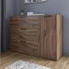 Комод LION Краш з трьома шухлядами та закритими полицями 120x86x43 см 30896 фото 1