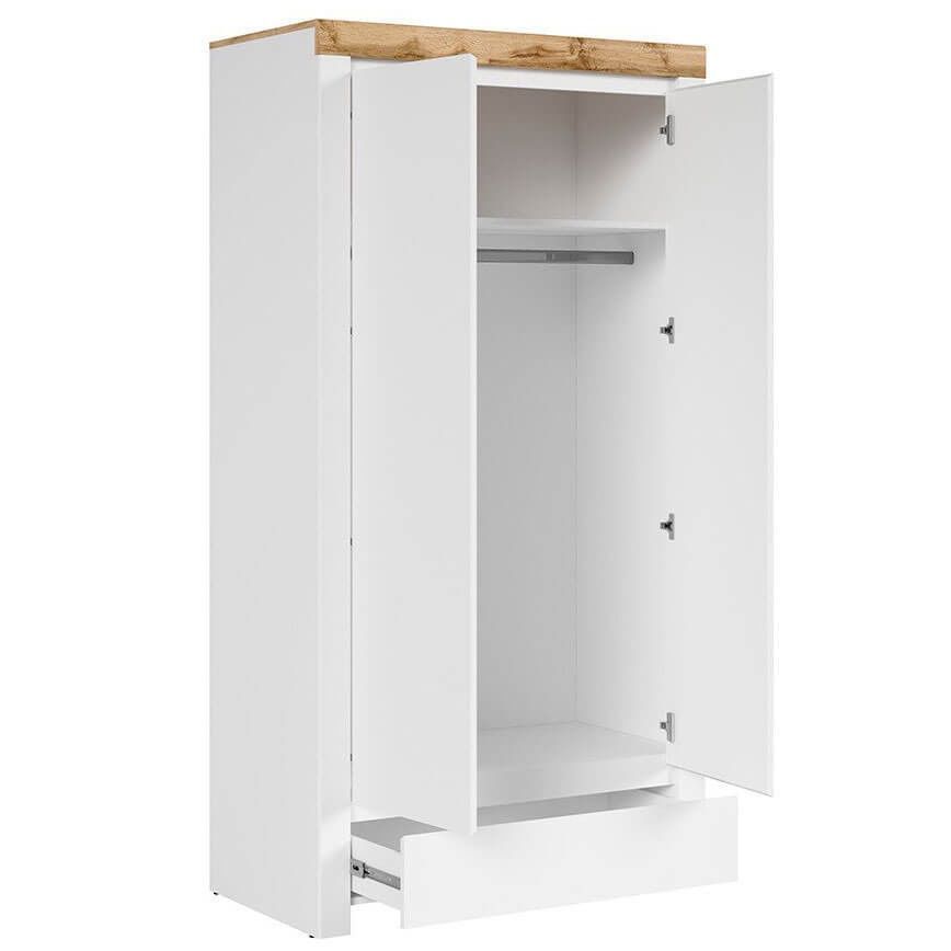 Детская HOLTEN BRW белый / дуб вотан / белый глянец S440-KIDS-BI/DWO/BIP фото мебель