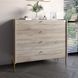 Комод із 4 шухлядами LION Wood на золотих металевих ніжках 100х90х45 см дуб сонома 17894 фото меблі