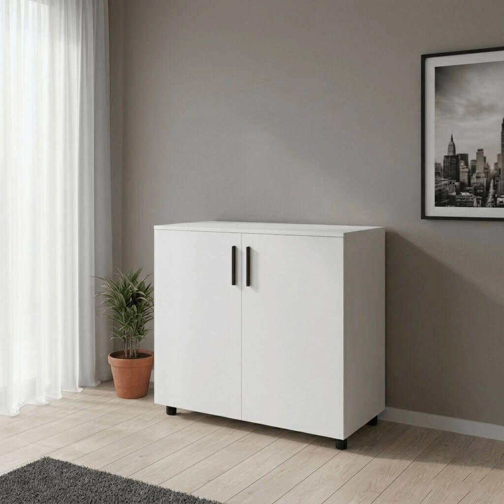 Тумба Торн Doros (Дорос) 2 ДСП 90х51,6х80 см белый 41510145 фото мебель